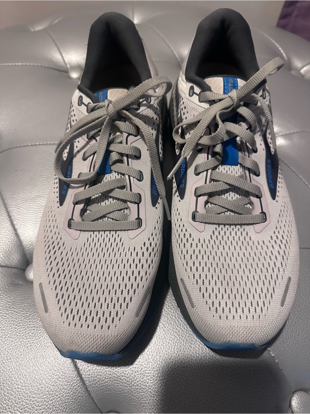 Brooks Adrenaline GTS Gray and Blue Running Shoes